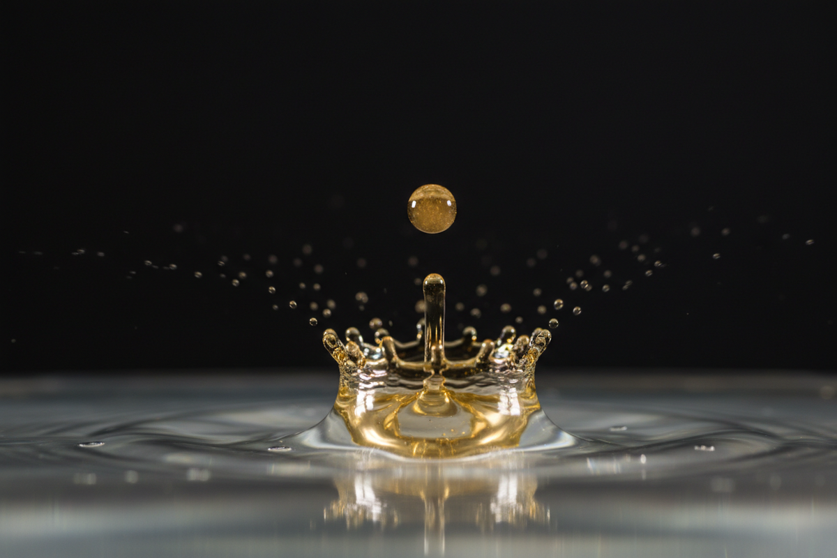Oil Drop in Water